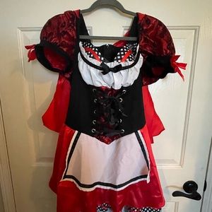 Little red riding hood costume with small petticoat